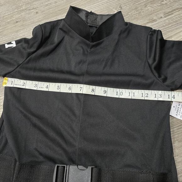 S.W.A.T Black Belted Knee Padded Jumpsuit Halloween Costume / Dress Up Cosplay - Picture 5 of 8